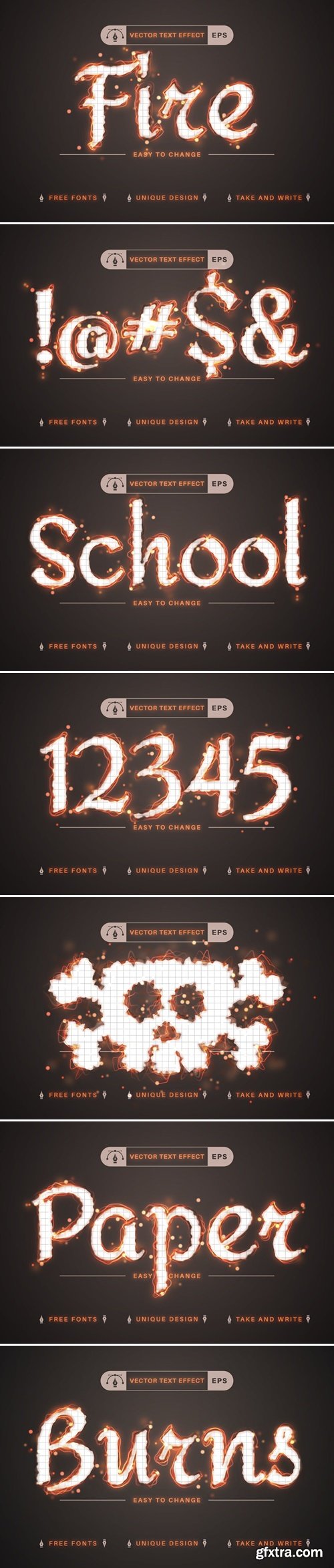 Fire Paper - Editable Text Effect, Font Style JX3GTQV