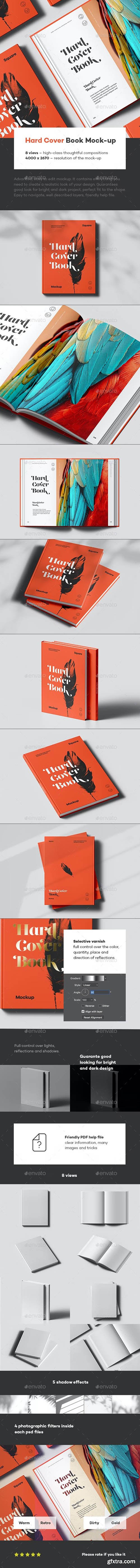 GraphicRiver - Hard Cover Vertical Book Mock-up 41808780