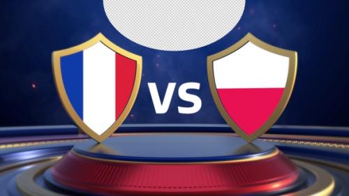 Videohive - France Vs Poland Sports Vs Card Opener - 42018937 - 42018937