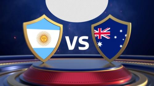 Videohive - Argentina Vs Australia Sports Vs Card Opener - 42018940 - 42018940