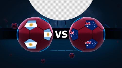 Videohive - Argentina Vs Australia Football Vs Card - 42018988 - 42018988