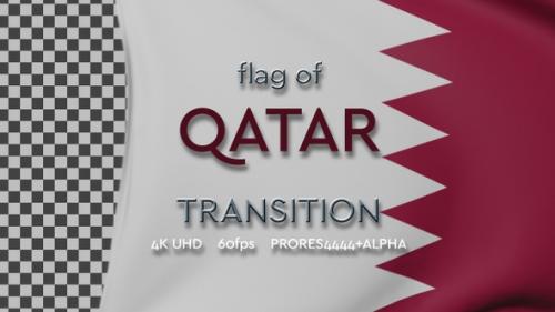 Videohive - Flag of Qatar Transition | UHD | 60fps - 42019142 - 42019142