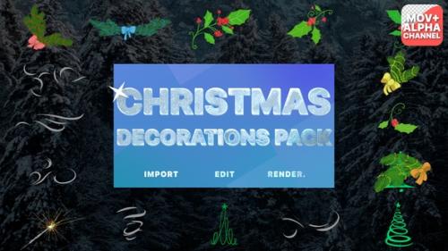 Videohive - Christmas Decoration Animations | Motion Graphics Pack - 42019513 - 42019513