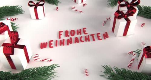 Videohive - Merry Christmas Title - German Version - 4K - 42058374 - 42058374