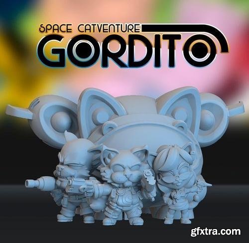 Space Catventure Gordito – 3D Print