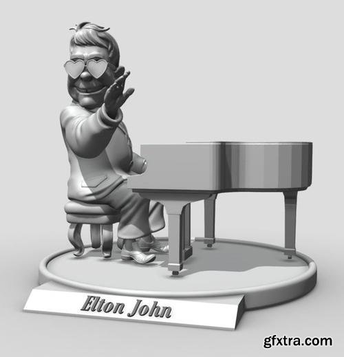 Elton John – 3D Print