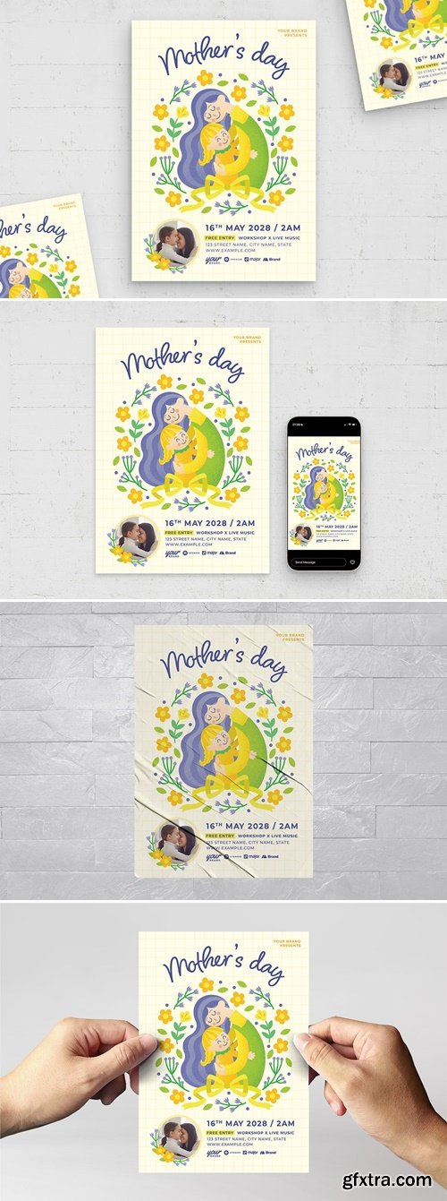 Mother\'s Day Flyer Templates NHES9QZ