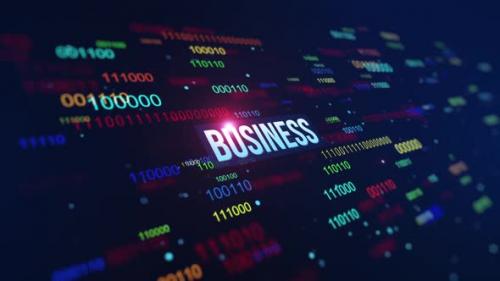 Videohive - Business Digital Binary Code Background - 42061143 - 42061143