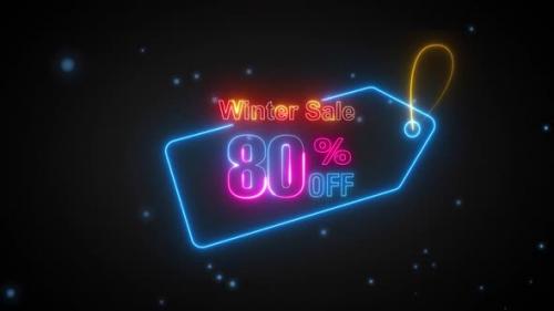 Videohive - Winter Sale Discount Tag 80 Percent Off - 42061160 - 42061160