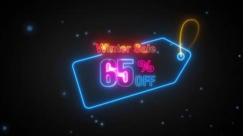 Videohive - Winter Sale Discount Tag 65 Percent Off - 42061164 - 42061164