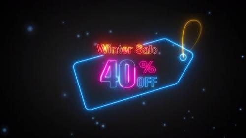 Videohive - Winter Sale Discount Tag 40 Percent Off - 42061165 - 42061165