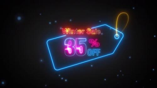 Videohive - Winter Sale Discount Tag 35 Percent Off - 42061166 - 42061166