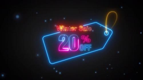 Videohive - Winter Sale Discount Tag 20 Percent Off - 42061172 - 42061172