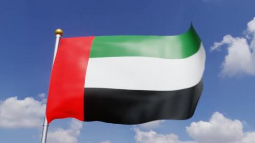 Videohive - United Arab Emirates Flag - 42061344 - 42061344