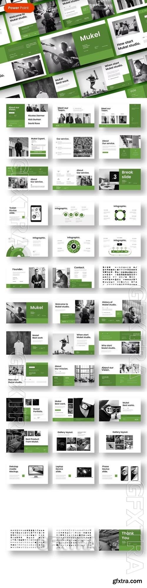 Mukel – Business PowerPoint Template 4CXV432