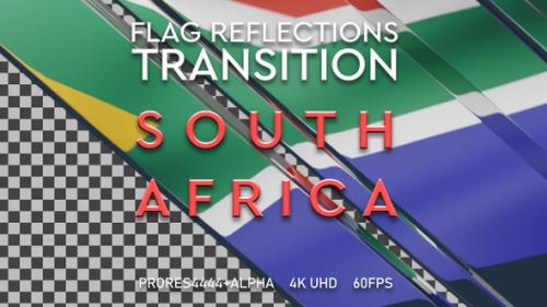 Videohive - Flag of South Africa transition | UHD | 60fps - 42062086 - 42062086