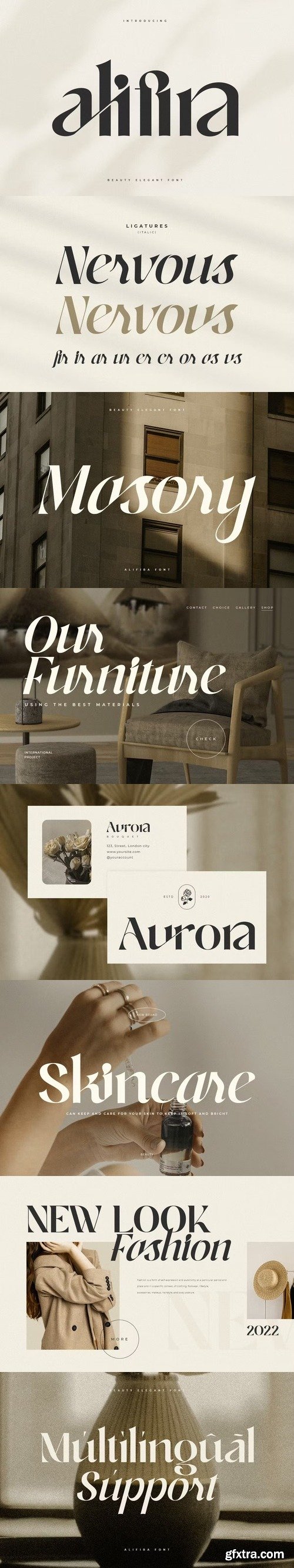 Alifira beauty elegant font