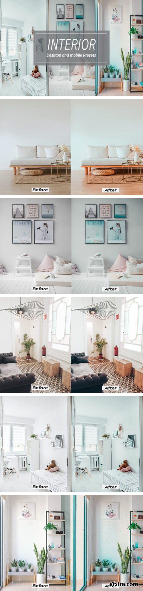 Interior - Mobile & Desktop Lightroom Presets