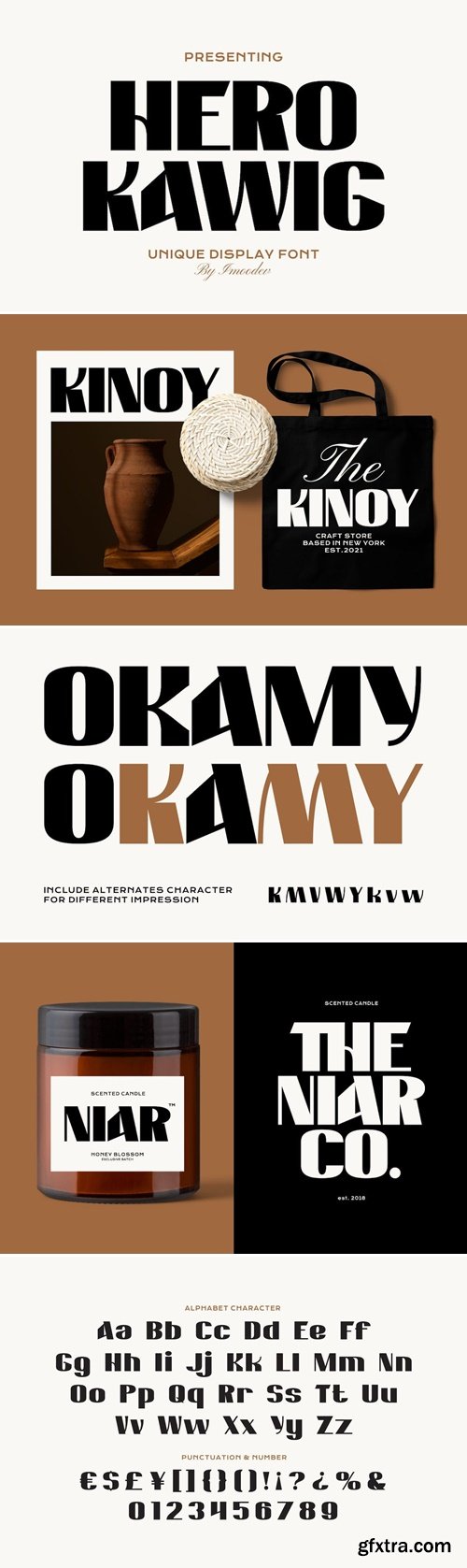 Hero Kawig - Thick Modern Font