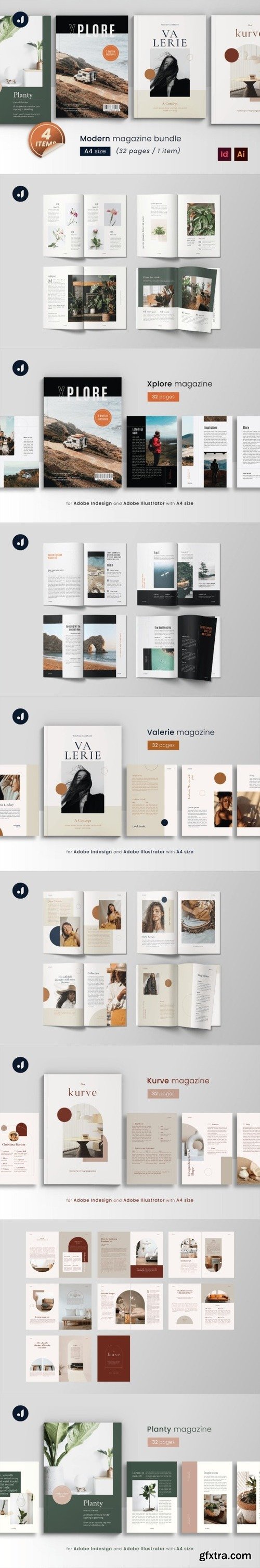 Creativemarket - Modern Magazine Bundle 7396829