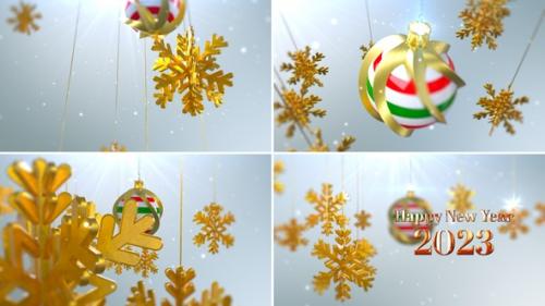 Videohive - Happy New Year 2023 Opener White - 42165695 - 42165695