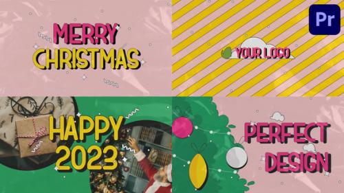 Videohive - Merry Christmas Colorful Greeting Scenes for Premiere Pro - 42096381 - 42096381