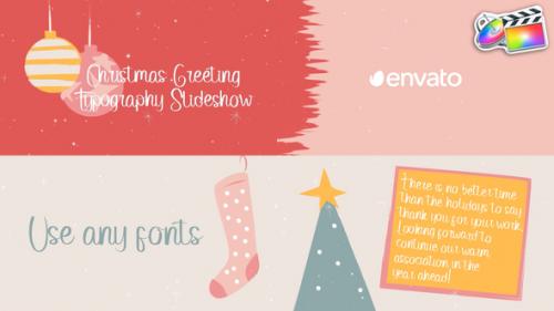 Videohive - Christmas Greeting Typography Slideshow for FCPX - 42096947 - 42096947