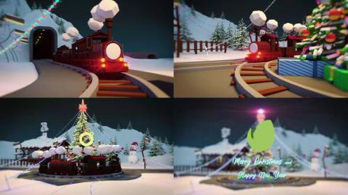 Videohive - Christmas Train - 42139701 - 42139701