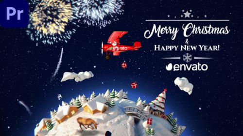 Videohive - Santas Plane Christmas Opener | MOGRT - 42152203 - 42152203