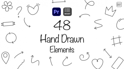 Videohive - Hand Drawn Elements For Premiere Pro - 42155664 - 42155664