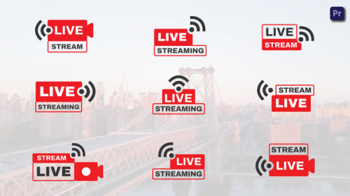 Videohive - Live Streaming Titles Premiere Pro - 42156237 - 42156237