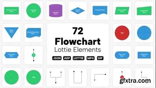 Videohive Flowchart Lottie Elements 42132880