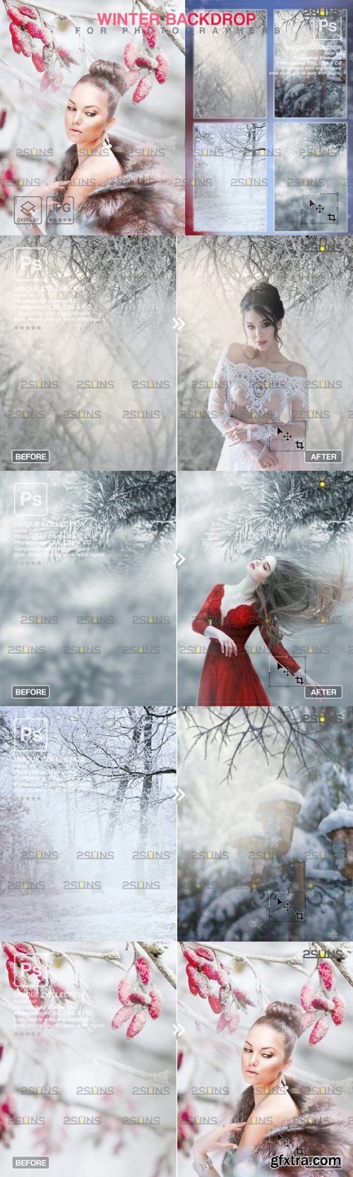 Digital Winter Backdrops Fine Art