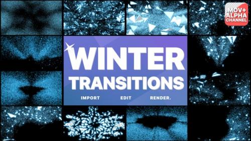 Videohive - Ice Winter Transitions | Motion Graphics Pack - 42098726 - 42098726