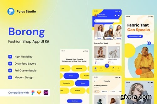 Borong - Fashion Shop Mobile App UI Kits 6MY8KDL