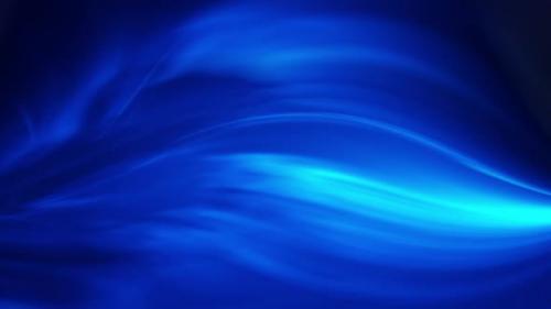 Videohive - Dark background, blue still fluffy hair abstract animation. Flickers sweving - 42118530 - 42118530
