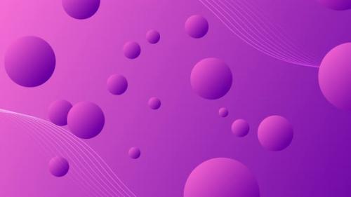 Videohive - Purple Gradient Colorful beautiful balls abstract pattern background - 42144998 - 42144998