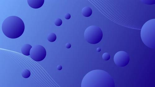 Videohive - Blue Gradient Colorful beautiful balls abstract pattern background - 42145125 - 42145125