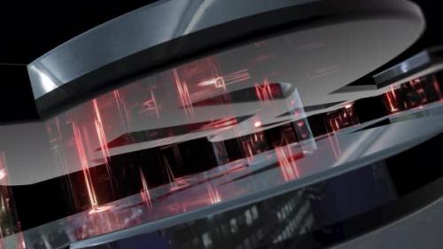 Videohive - Futuristic Modern Space with a Technological Interior - 42146415 - 42146415