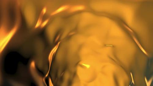 Videohive - Golden Liquid Wave with Smooth Motion - 42146462 - 42146462