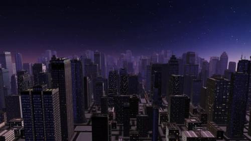 Videohive - 3d Rendering of a Futuristic Virtual Reality of an Abstract City - 42146495 - 42146495