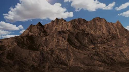 Videohive - 3d Rendering Animation of Flight Over Rocks with Sandy Desert - 42146573 - 42146573