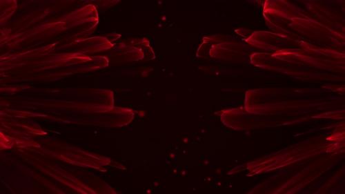 Videohive - Abstract Red Particles Wave flow Hypnotic Seamless Looped Composition - 42147010 - 42147010