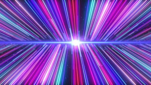 Videohive - Colorful Abstract Background with Many Amount Star Trails Moving to the Camera - 42162484 - 42162484