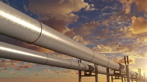 Videohive - Gas Main for Speed Lng Gas Transportation Between Gas Field and Tank Storage - 42162487 - 42162487