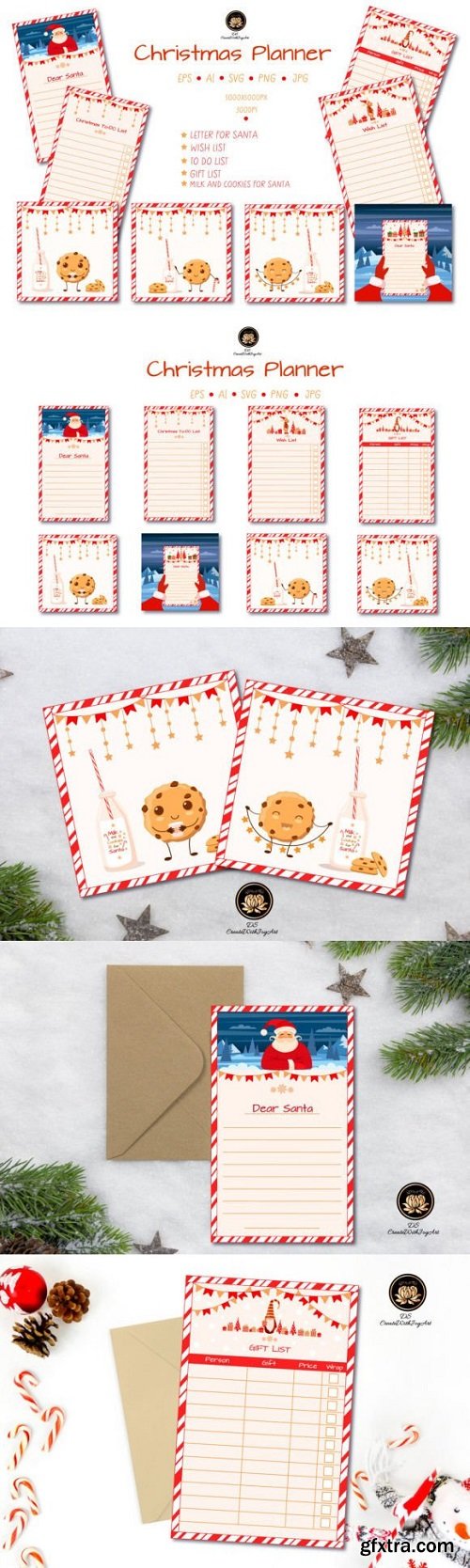 Christmas Planner / Christmas Card Set