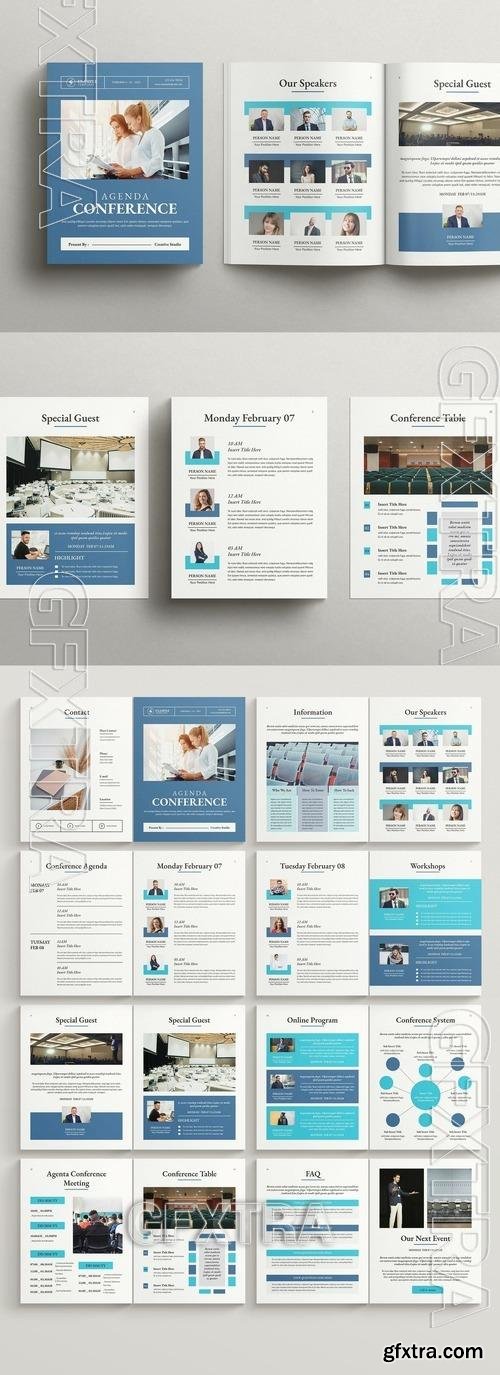 Conference Agenda Brochure Layout 513066645
