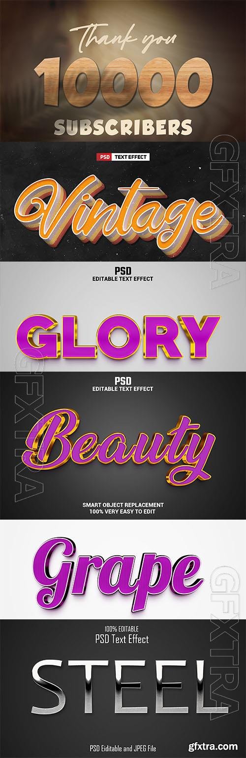 Psd style text effect editable set vol 38