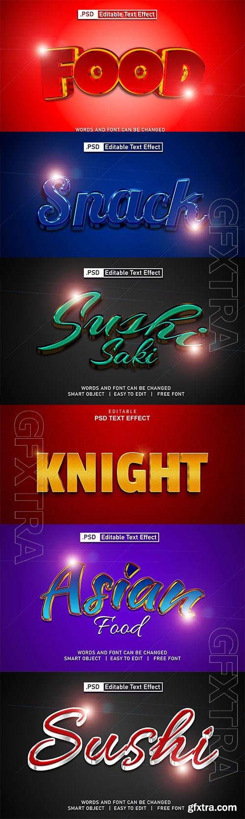 Psd style text effect editable set vol 42