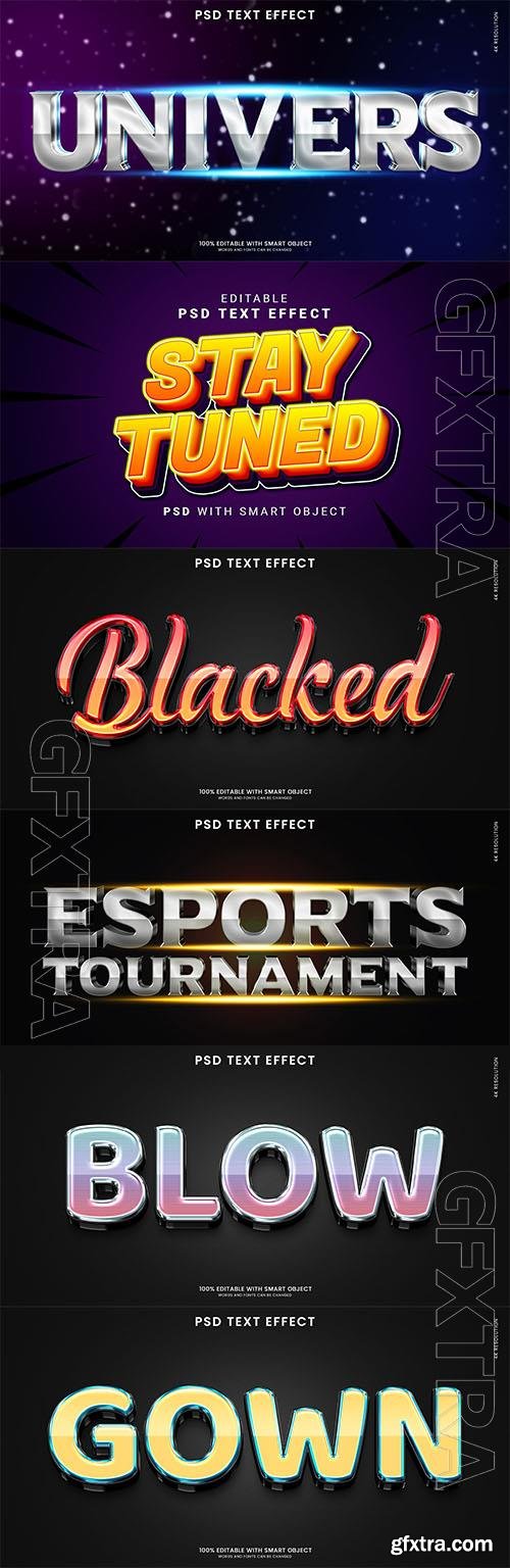 Psd style text effect editable set vol 34